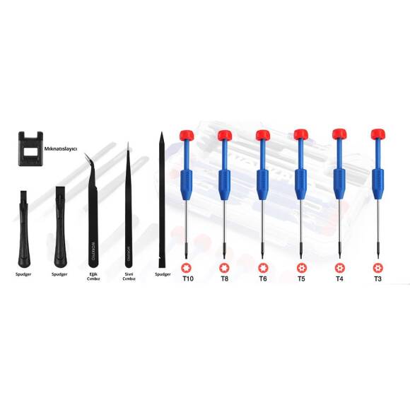 WORKPRO WP200531 12 Parça CR-V Elektronikçi Hassas Profesyonel Onarım Seti - 9