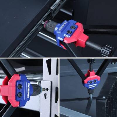 WORKPRO WP200532 400mm INC/MM Ağır Hizmet Kollu Somun Perçinleme Tabancası + 185 Adet Perçin - 5