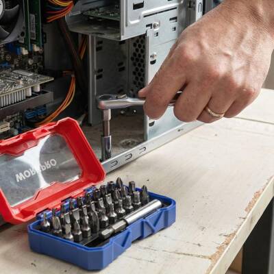 WORKPRO WP200534 32 Parça 1/4'’ Profesyonel Mini Cırcır Lokma Kollu Bits Vidalama Seti - 4