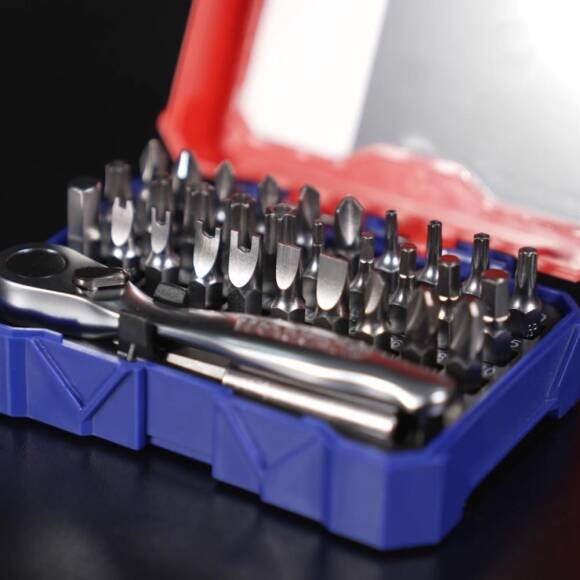 WORKPRO WP200534 32 Parça 1/4'’ Profesyonel Mini Cırcır Lokma Kollu Bits Vidalama Seti - 7