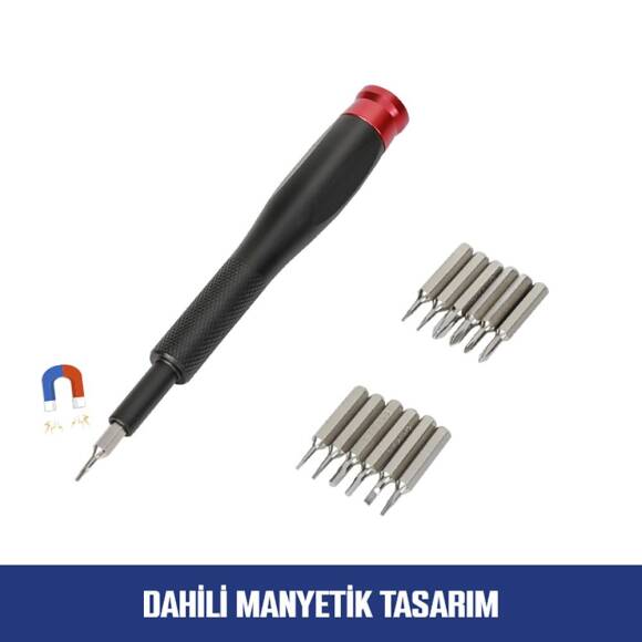 WORKPRO WP200541 32 Parça CR-V Hassas Elektronikçi/Telefoncu Profesyonel Onarım Seti - 4