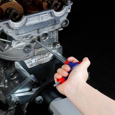 WORKPRO WP200542 8 Parça CR-V Top Başlı T Tipi Uzun Profesyonel Allen Anahtar Takımı - 5