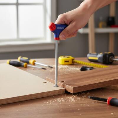 WORKPRO WP200543 8 Parça CR-V T Tipi Uzun Delikli Torx Profesyonel Allen Anahtar Takımı - 5