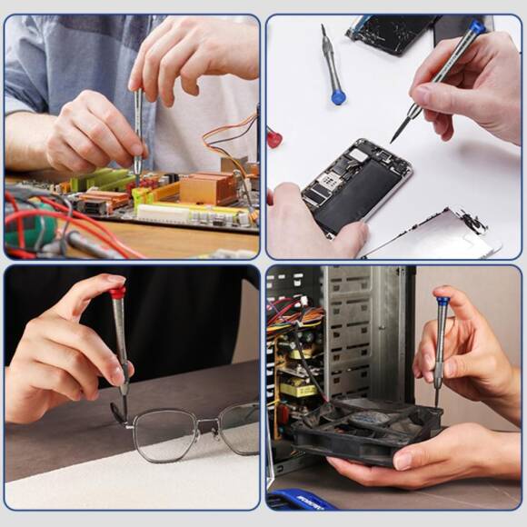 WORKPRO WP200549 6 Parça Profesyonel S2 Manyetik Saatçi Tornavida Seti - 7