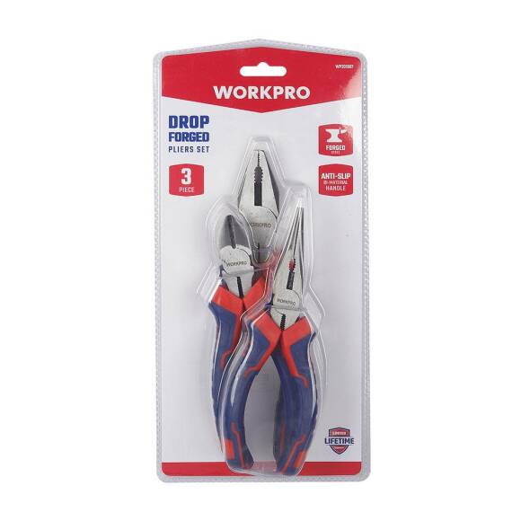 WORKPRO WP201007 200MM/160MM Profesyonel 3’lü Pense Seti - 10