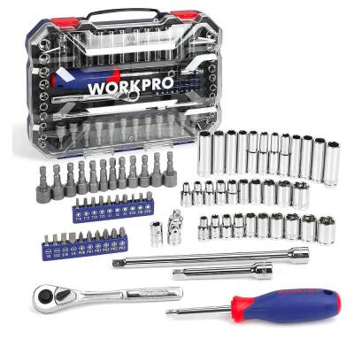 WORKPRO WP202522 1/4'’ Metrik/İnç 70 Parça Cr-V Profesyonel Lokma Takımı - Workpro