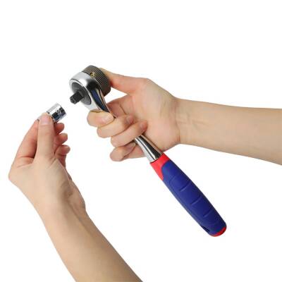 WORKPRO WP202528 3/8’’ Metrik/İnç 32 Parça Cr-V Profesyonel Lokma ve Kombine Anahtar Takımı - 9