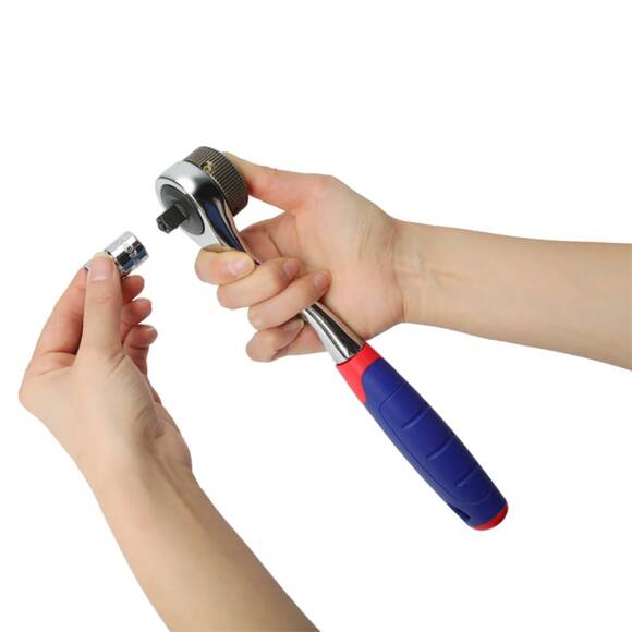 WORKPRO WP202528 3/8’’ Metrik/İnç 32 Parça Cr-V Profesyonel Lokma ve Kombine Anahtar Takımı - 9