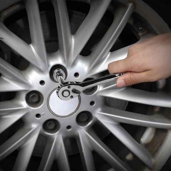 WORKPRO WP202530 1/4'’ 3/8’’ 1/2'’ Metrik/İnç 164 Parça Cr-V Ağır Hizmet Lokma ve Kombine Anahtar Takımı - 5