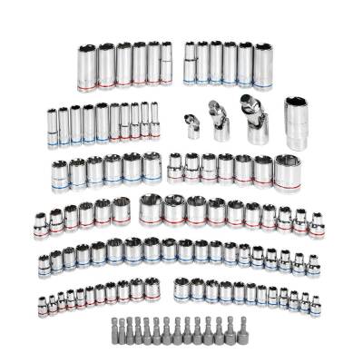 WORKPRO WP202530 1/4'’ 3/8’’ 1/2'’ Metrik/İnç 164 Parça Cr-V Ağır Hizmet Lokma ve Kombine Anahtar Takımı - 8