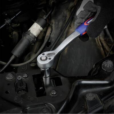 WORKPRO WP202533 1/4'’ 3/8’’ 1/2'’ 123 Parça Cr-V Metrik Ağır Hizmet Lokma ve Kombine Anahtar Takımı - 4