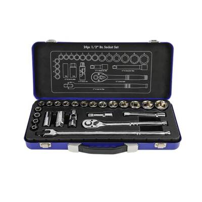 WORKPRO WP202564 1/2'’ Cr-V 24 Parça Metrik Ağır Hizmet Lokma Takımı - Workpro (1)