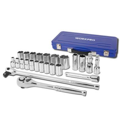 WORKPRO WP202564 1/2'’ Cr-V 24 Parça Metrik Ağır Hizmet Lokma Takımı - 3