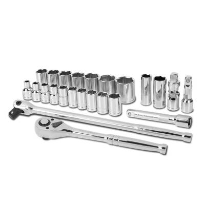 WORKPRO WP202564 1/2'’ Cr-V 24 Parça Metrik Ağır Hizmet Lokma Takımı - 8