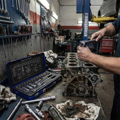 WORKPRO WP202564 1/2'’ Cr-V 24 Parça Metrik Ağır Hizmet Lokma Takımı - 6