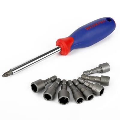 WORKPRO WP202566 1/4'’ 3/8’’ Metrik/İnç 63 Parça Cr-V Profesyonel Lokma Takımı - 8