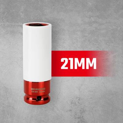 WORKPRO WP202591 17/19/21mm 3 Parça 1/2‘’ Cr-Mo Profesyonel Darbeli Derin Lokma Seti - 7