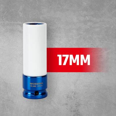 WORKPRO WP202591 17/19/21mm 3 Parça 1/2‘’ Cr-Mo Profesyonel Darbeli Derin Lokma Seti - 9