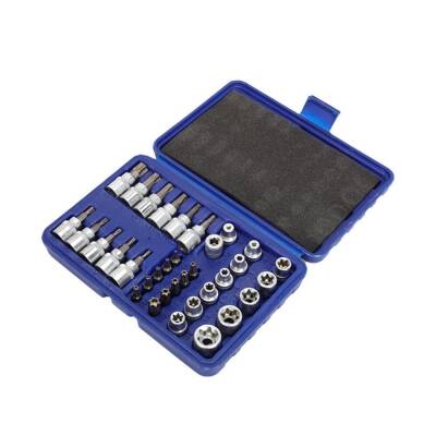 WORKPRO WP202595 3/8'’ CR-V 34 Parça Ağır Hizmet Torx Lokma Takımı (E/T Serisi) - Workpro (1)