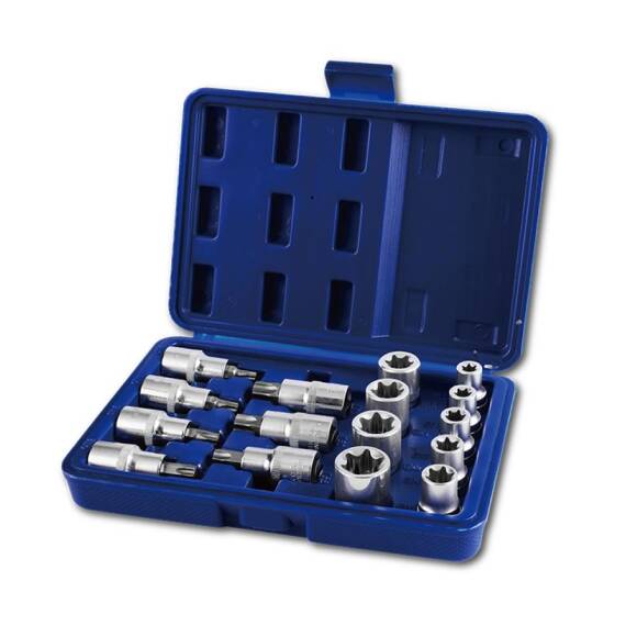 WORKPRO WP202596 1/2'’ CR-V 16 Parça Ağır Hizmet Torx Lokma Soketi / Ucu - 2