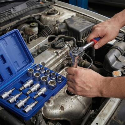 WORKPRO WP202596 1/2'’ CR-V 16 Parça Ağır Hizmet Torx Lokma Soketi / Ucu - 5