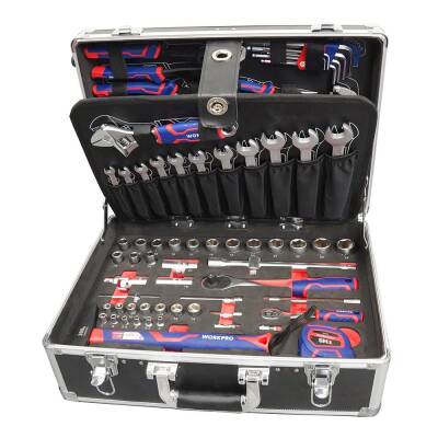 WORKPRO WP209089 145 Parça CR-V Profesyonel El Aleti Tamir Seti Tamir Bakım Çantası - 6