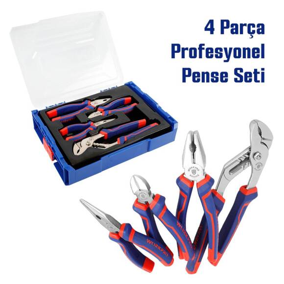 WORKPRO WP209133 4 Parça Profesyonel Pense Seti - 1