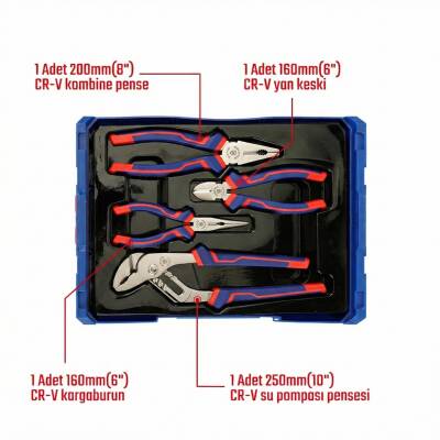 WORKPRO WP209133 4 Parça Profesyonel Pense Seti - 8