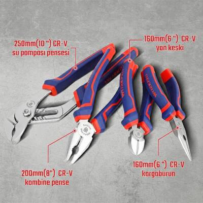 WORKPRO WP209133 4 Parça Profesyonel Pense Seti - 9