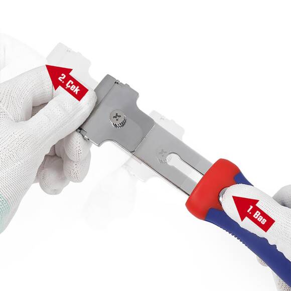 WORKPRO WP219004 40mm Geri Çekilebilir Profesyonel Kazıyıcı + 4 Parça Kazıma Bıçak Seti - 5