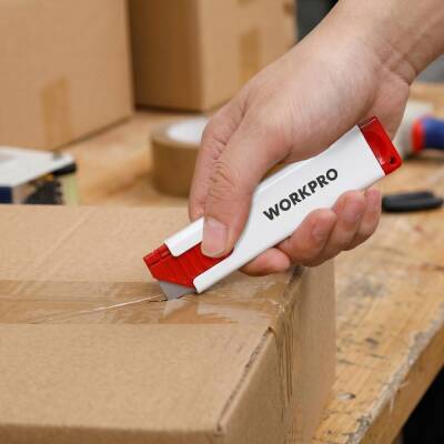 WORKPRO WP219011 100x25x6mm Geri Çekilebilir Koli Açma Bıçağı - 7