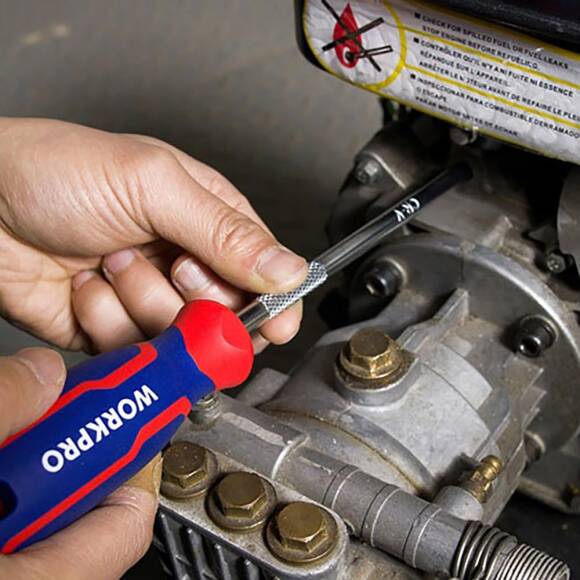 WORKPRO WP221020 6.5x150mm CR-V Manyetik Profesyonel Düz Tornavida - 5