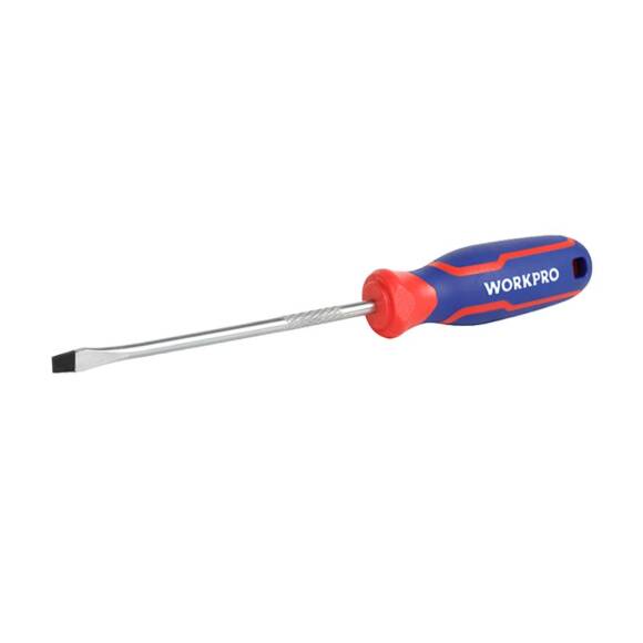 WORKPRO WP221020 6.5x150mm CR-V Manyetik Profesyonel Düz Tornavida - 1