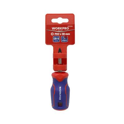 WORKPRO WP221034 PH2x38mm CR-V Manyetik Profesyonel Yıldız Topaç Tornavida - 3