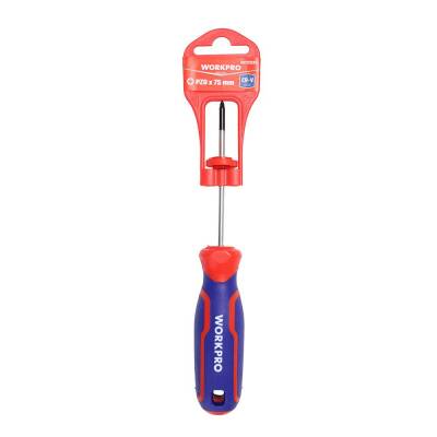 WORKPRO WP221035 PZ0x75mm CR-V Manyetik Profesyonel Yıldız Tornavida - 5