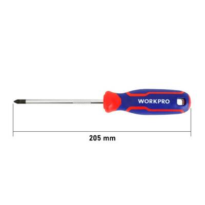 WORKPRO WP221037 PZ2x100mm CR-V Manyetik Profesyonel Yıldız Tornavida - 3