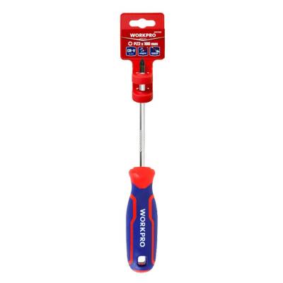 WORKPRO WP221037 PZ2x100mm CR-V Manyetik Profesyonel Yıldız Tornavida - 10