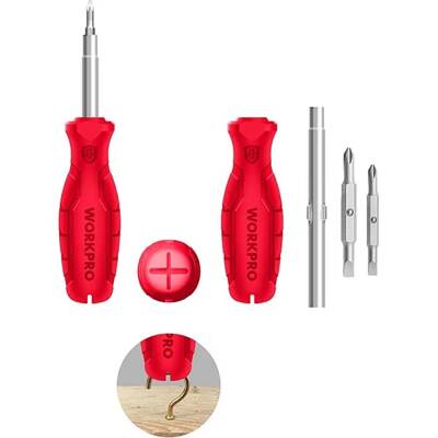 WORKPRO WP221066 6-IN-1 Çok Fonksiyonlu Değişken Uçlu Profesyonel Tornavida Seti - 3