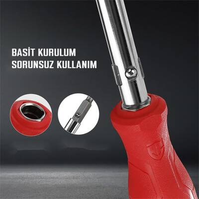 WORKPRO WP221066 6-IN-1 Çok Fonksiyonlu Değişken Uçlu Profesyonel Tornavida Seti - 4