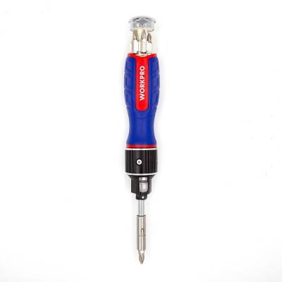 WORKPRO WP221069 6-IN-1 Profesyonel CR-V Cırcırlı Manyetik Tornavida Seti - 1