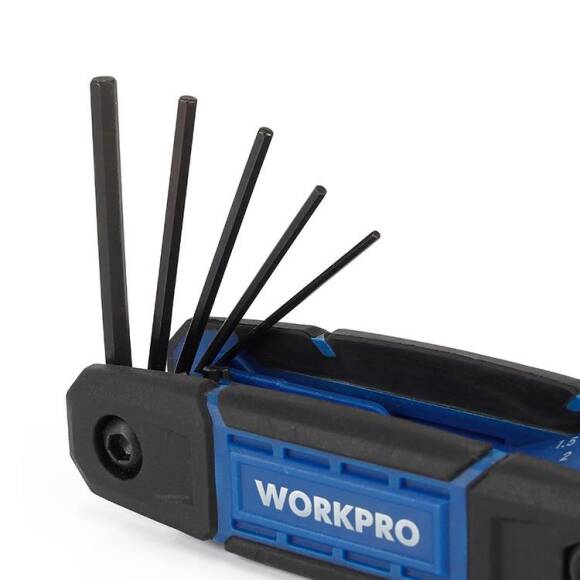 WORKPRO WP222028 8 Parça CR-V Metrik Çakı Tipi Profesyonel Allen Anahtar Takımı - 3