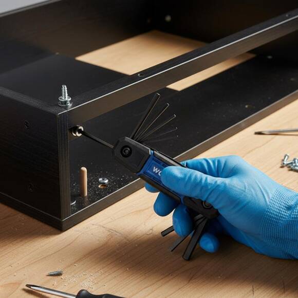 WORKPRO WP222028 8 Parça CR-V Metrik Çakı Tipi Profesyonel Allen Anahtar Takımı - 6