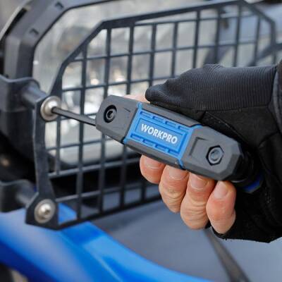 WORKPRO WP222028 8 Parça CR-V Metrik Çakı Tipi Profesyonel Allen Anahtar Takımı - 7