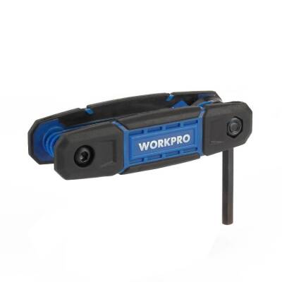 WORKPRO WP222028 8 Parça CR-V Metrik Çakı Tipi Profesyonel Allen Anahtar Takımı - 8