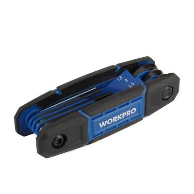 WORKPRO WP222028 8 Parça CR-V Metrik Çakı Tipi Profesyonel Allen Anahtar Takımı - 9
