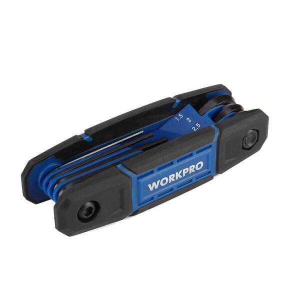 WORKPRO WP222028 8 Parça CR-V Metrik Çakı Tipi Profesyonel Allen Anahtar Takımı - 9