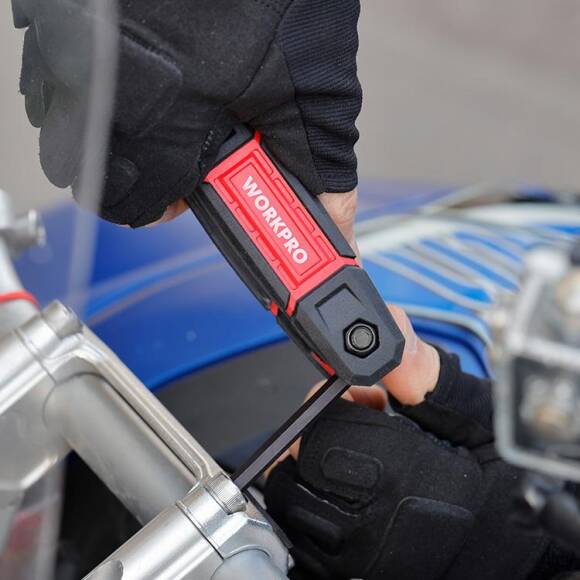 WORKPRO WP222029 9 Parça CR-V İnç Çakı Tipi Profesyonel Allen Anahtar Takımı - 4