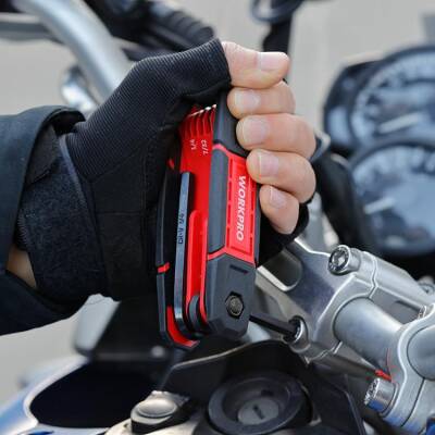 WORKPRO WP222029 9 Parça CR-V İnç Çakı Tipi Profesyonel Allen Anahtar Takımı - 7