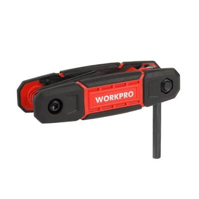 WORKPRO WP222029 9 Parça CR-V İnç Çakı Tipi Profesyonel Allen Anahtar Takımı - 8