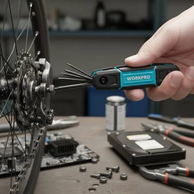 WORKPRO WP222030 8 Parça CR-V Çakı Tipi Torx Profesyonel Allen Anahtar Takımı - 6